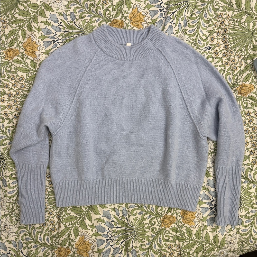 Aritzia Babaton Light Blue Cashmere Sweater